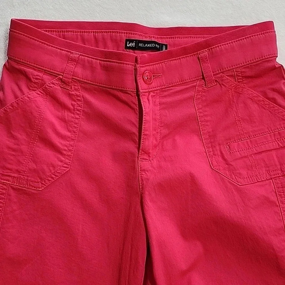 Women's Lee Relaxed Fit Capris, Pink, Size 4 Medium, Pre-Owned - Picture 6 of 11